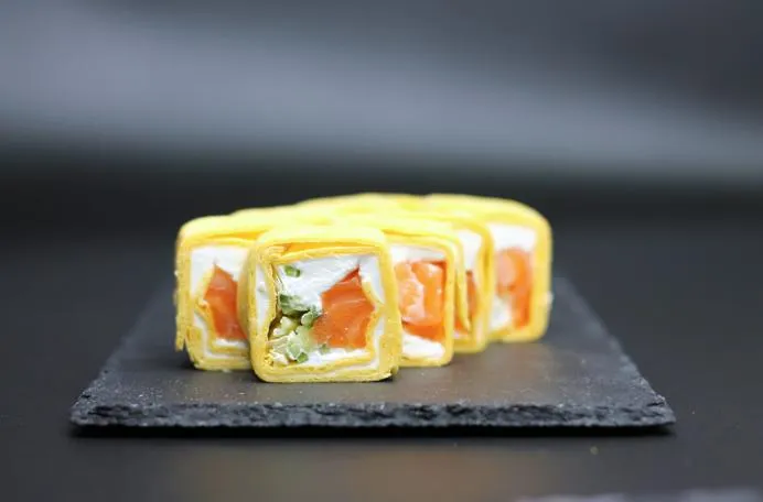 Тортилья с лососем 