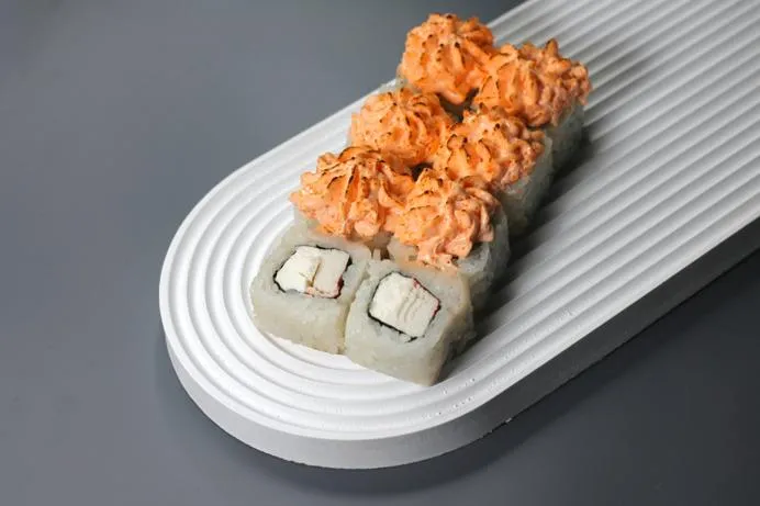 Запечённая лава с крабом 