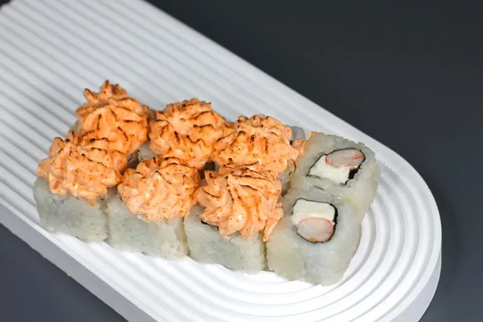 Запечённая лава с креветкой 